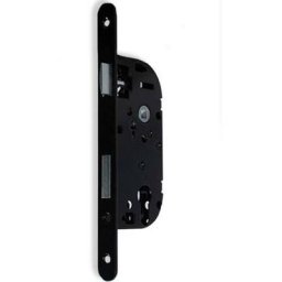 Serrure de Porte Noire à Encastrer à Cylindre Axe 40 mm à Larder Reversible