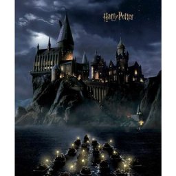 Sanders&sanders - Papier peint panoramique Harry Potter Poudlard - 2.7 x 2.25 m de noir et bleu