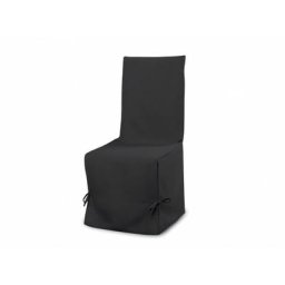 Housse de chaise en coton panama anthracite - Anthracite