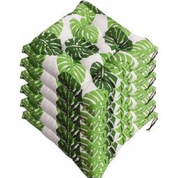 Harry - Lot de 6 galettes de Chaise 40x40, Coussin décoratif Coussin Coussin de Chaise Coussins de