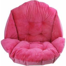 Erqvhqv - Coussin de Chaise avec Dossier siège Coquille Fauteuil Velours Douillet Elastique