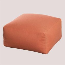 Sklum - Modules de Canapé de Jardin en Tissu Attus Style Tuile rouge Pouf carré