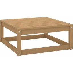 Repose-pied de jardin 70x70x30cm Marron miel Bois de pin solide Vidaxl marron miel