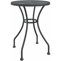 Table de jardin Ø60x72 cm Maille métallique Anthracite Vidaxl n/a