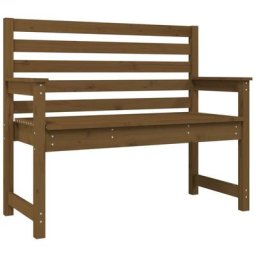 Banc de jardin marron miel 109x48x91,5 cm bois de pin massif Vidaxl Pin marron miel