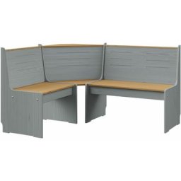 Banc d'angle 151 cm Bois de pin solide Marron miel et gris Vidaxl honey brown and grey
