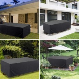 Housse de Protection Salon de Jardin, Bache de Protection Imperméable pour Table et Chaises