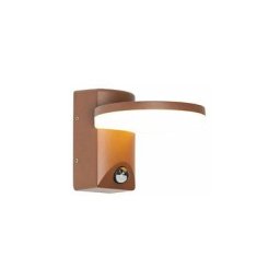 Esmee - led Applique murale avec détecteur Moderne - 1 lumière - l 16.5 cm - Brun rouille - Moderne