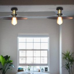 2x Vintage Plafonnier Industriel Retro en Métal Lustre Luminaire L'éclairage pour Chambre Salon