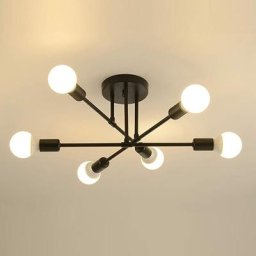 Lustre Sputnik Vintage, luminaire plafonnier Intérieur, Moderne lustre salon, Plafonnier Industriel