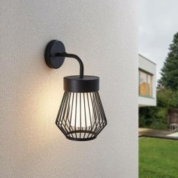Lindby - Applique Exterieur à intensité variable 'Vajana' en aluminium - blanc opale, noir