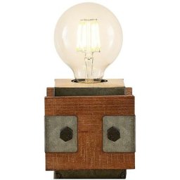 Lindby - Lampe à poser 'Nilaska' en métal pour salon & salle à manger - bois, noir