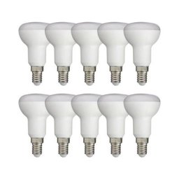 Lot de 10 Ampoules led R50 réflecteur, culot E14, conso 5,6W, eq. 40W, blanc neutre