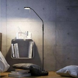 Trio Lighting - Lampadaire Monza Noir mat 1x12W smd led - Noir