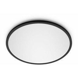Plafonnier led Superslim Sceneswitch 18W 3 ambiances, 3x30x30 cm, 2700K, 1500 lumen, Noir - Philips