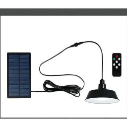 Lumière extérieure solaire, lustre extérieur étanche, télécommande, temps de charge 6-8 heures