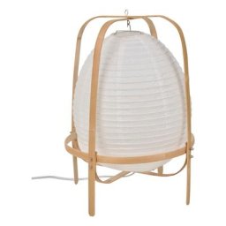 Corep - Lampe à Poser Akemi Blanc En Papier Japonaise E27