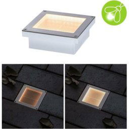 Plandre solaire led lampe aron détecteur de motion IP67 Angular 100x100mm 2200k 0,5 w 5lm en acier