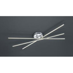 Plafonnier Tiriac Nickel Mat 3x8W smd led - Gris