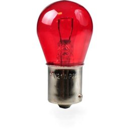 10 ampoules halogene BA15S / P21W rouge 12V/21W S25
