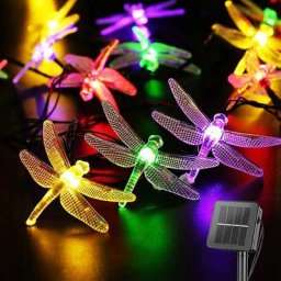Libellule Solaire Guirlande Lumineuse Extérieure 20,8 Pieds 30 Led Imperméable à L'eau Solaire