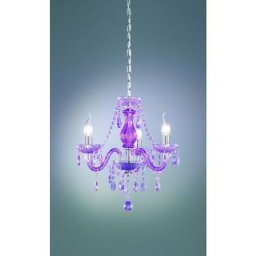 Lustre baroque 3 Lampes - Violet