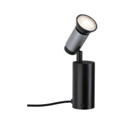 Paulmann - Lpe à poser/applique Runa max 1xW GU10 Noir/Anthracite 230V métal