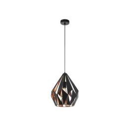 Lampe pendante Eglo en métal noir et cuivre 220-240 v IP20 cuivre
