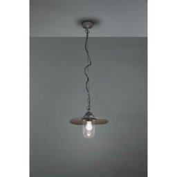 Brenta suspension extÉrieure en fonte d'aluminium anthracite peinte avec un diffuseur en verre