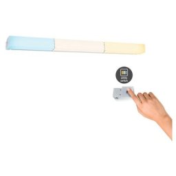 WallCeiling HomeSpa Luno IP44 led 1x8W WhiteSwitch 590mm Alu 230V Métal/Syn