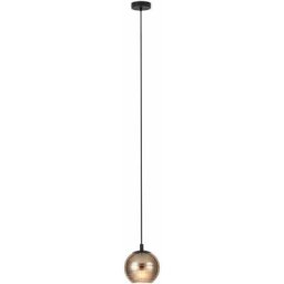 Eglo - Lampe suspendue lemoreta en acier noir / verre converti en or converti E27 1x40w h: 150cm