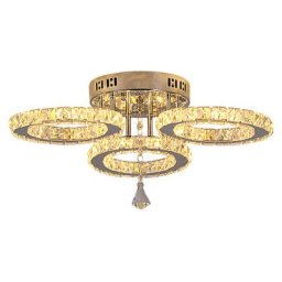 Plafonnier encastré en cristal à led 3W, luminaires modernes à proximité des plafonniers avec 3000K