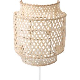 Privatefloor - Applique murale en Bambou Style Boho Bali - Hya Naturel - Métal, Bambou - Naturel