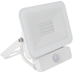 Projecteur led Slim Crystal avec Détecteur de Présence pir 20W Blanc Neutre 4500K 110°Blanc - Blanc