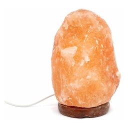 Lampe cristal de sel 1-2 kg avec socle en bois
