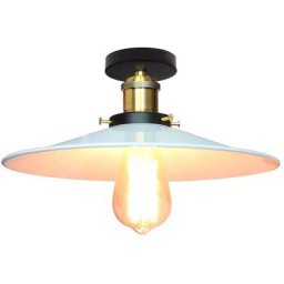 2x Vintage Plafonnier Industriel Retro en Métal Lustre Luminaire L'éclairage pour Chambre Salon