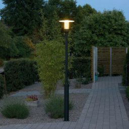 Konstsmide Nova Lampadaire d'extérieur classique noir mat, IP44