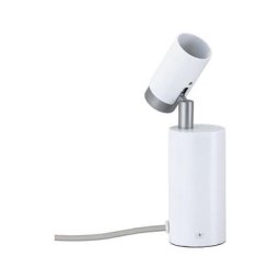 Paulmann - Lpe à poser/applique Runa max 1xW GU10 Blanc/Gris 230V Métal