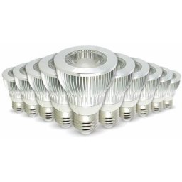 Lot de 10 Ampoules led E27 PAR20 7W Eq 50W Température de Couleur: Blanc neutre 4000K