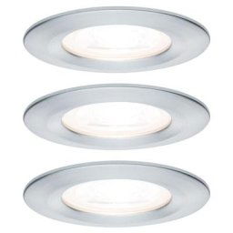 Paulmann - plm 93444 éclairage encastré nova starr, GU10, 3 x 6,5 w, 3 2700 k, rond