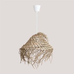 Sklum - Plafonnier d'extérieur en bambou Beyker Ø42 cm - Ø42 cm