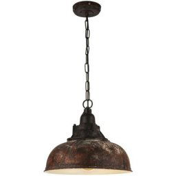 Lampe suspendue Vintage grantham brun antique-1 ø 37cm dimmable en beige
