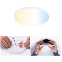Panneau d'installation de led variable Veluna Edge IP44 Environ 160 mm 1000lm taunable blanc white
