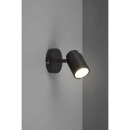 Trio Lighting - Applique Salle de Bain Angelo Noir mat 1x5W GU10 - Noir