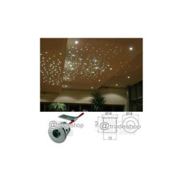 Trade Shop Traesio - Effet de ciel stellato Spotlight Light Hot Light Cold led Silver 3V 18 mm