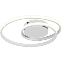 Led Plafonnier à intensité variable 'Kyron' en aluminium pour salon & salle à manger - blanc mat