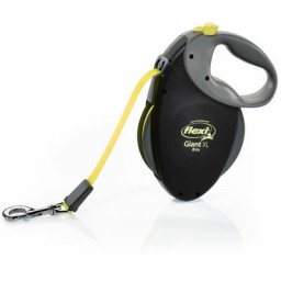 Flexi - Laisse Giant xl Tape 8 m black/ neon yellow GT4-210-S-NEO-16 - Noir/Jaune