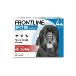 Spot On soin antiparasitaire pour chiens 40/60 kg Boîte 4 Pipettes - Frontline