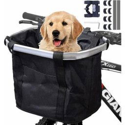 Leisei - Panier de Vélo, Amovible Vélo Guidon Panier, Cycle Avant Toile Panier Transporteur Sac Pet