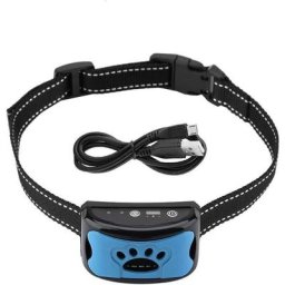 Collier Anti Aboiement Chien, usb Rechargeable étanche, 7 Niveaux de Sensibilité, Dispositif de